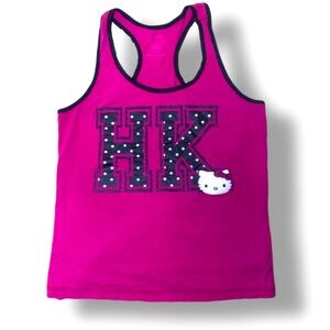 Hot Pink Sanrio Hello Kitty Polka Dot Sleepwear Tank Top Size Small/Petite